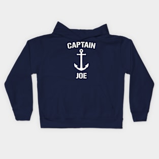 Nautical Captain Joe Personalized Boat Anchor Kids Hoodie